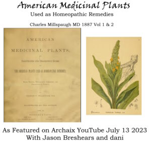American Medicinal Plants used as homeopathic remedies 1887
