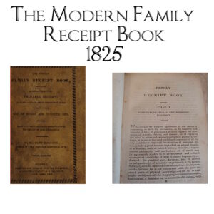 The Modern Family Receipt Book- 1825